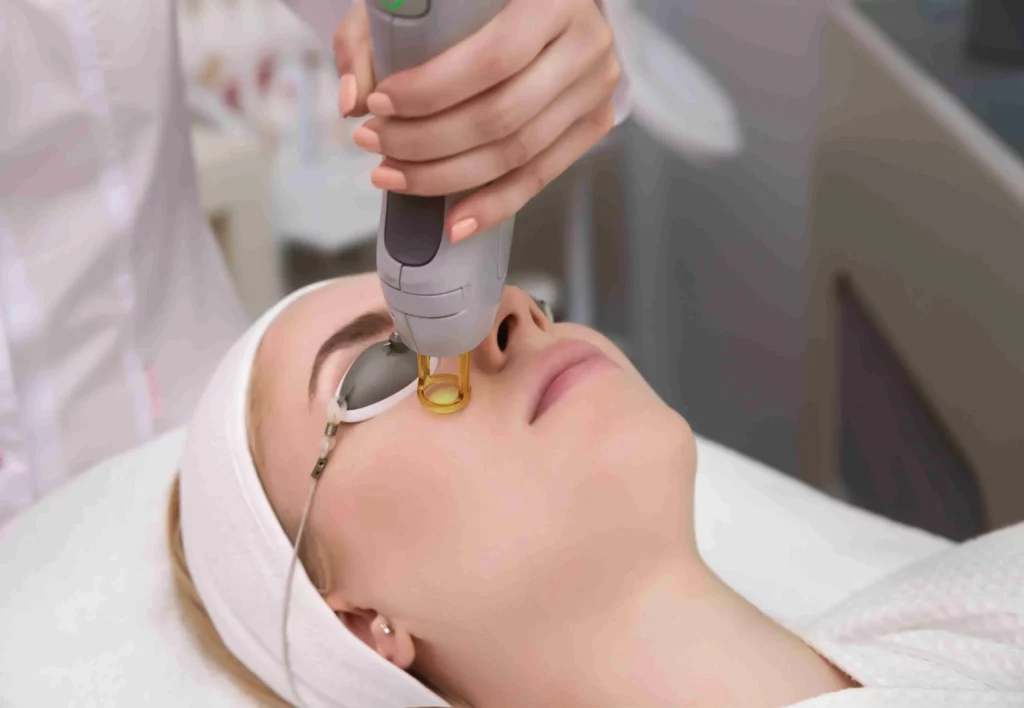 Lady getting Laser Treatment at Divine MedSpa | Ormond Beach