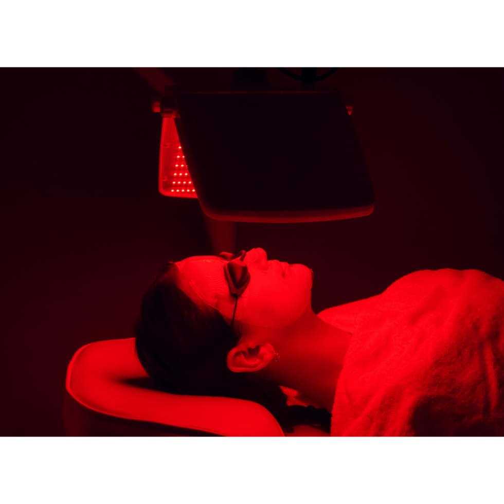 Lady getting Red Light Therapy at Divine MedSpa | Ormond Beach