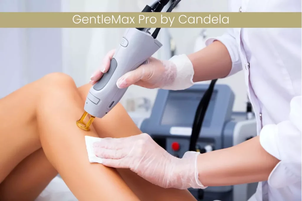 Lady getting Laser Hair Removal through GentleMax Pro in Ormond Beach, FL