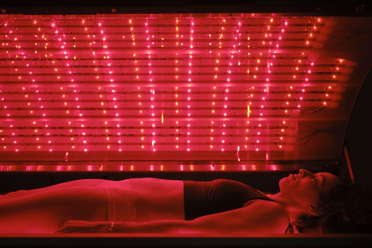 Woman getting Laser LIght Therapy at Divine MedSpa in Ormond Beach